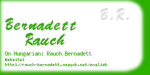 bernadett rauch business card